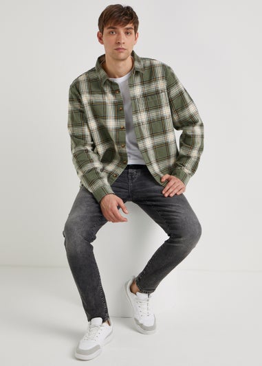 Green Check Overshirt