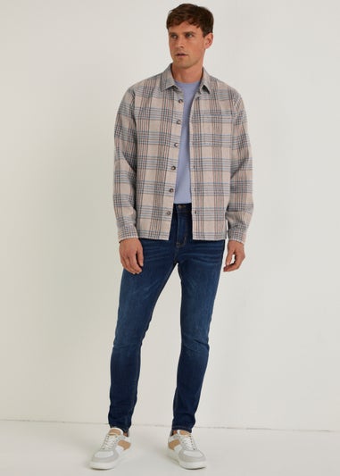 Stone Check Overshirt