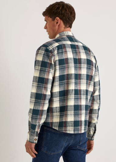 Navy Check Overshirt