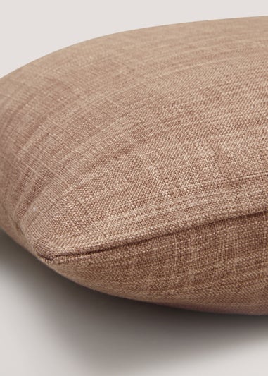 Tan Linen-Look Cushion (43cm x 43cm)