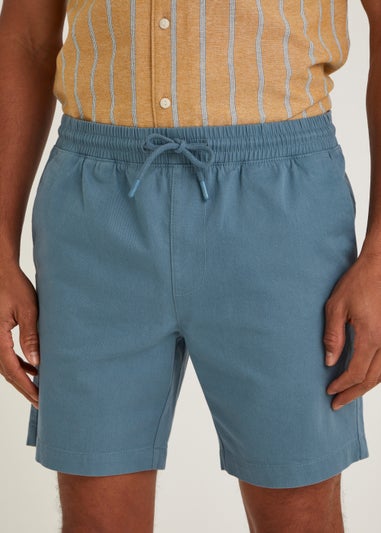 Blue Drawcord Chino Shorts