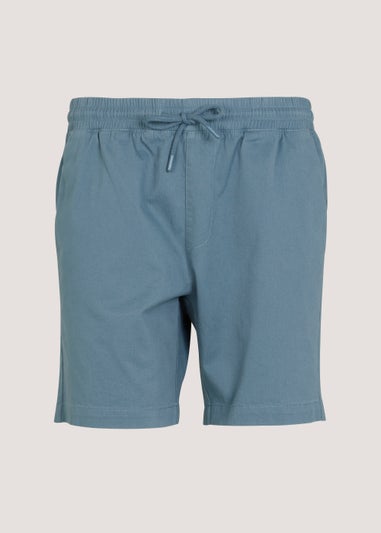 Blue Drawcord Chino Shorts