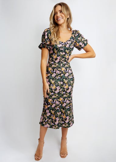 Girls on Film by Dani Dyer Floral Print Midi Dress