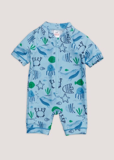 Baby Blue Nautical Surf Suit (Newborn-23mths)