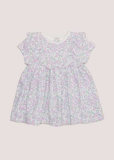 Baby Lilac Ditsy Floral Dress (Newborn-23mths)