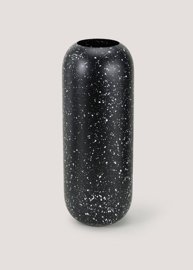 Black Metal Speckle Vase (15.5cm x 15.5cm x 40.5cm)