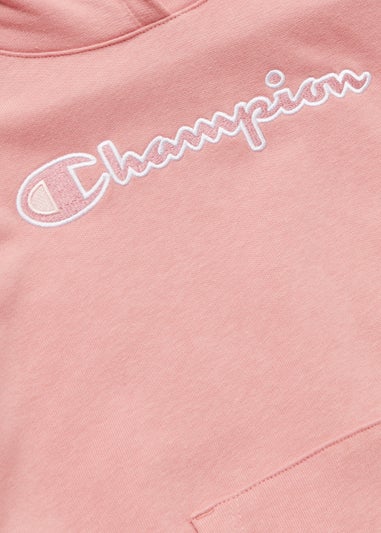 Girls Champion Pink Hooded Sweatshirt (Small-XXL)