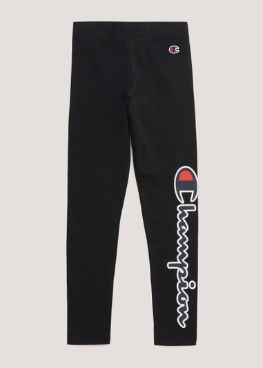 Girls Champion Black Leggings (Small-XXL)