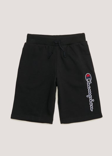 Boys Champion Black Bermuda Shorts (Small-XXL)