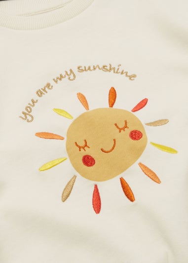 Girls Cream Frill Sweatshirt (9mths-6yrs)
