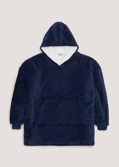 Navy Long Snuggle Hoodie (One Size)