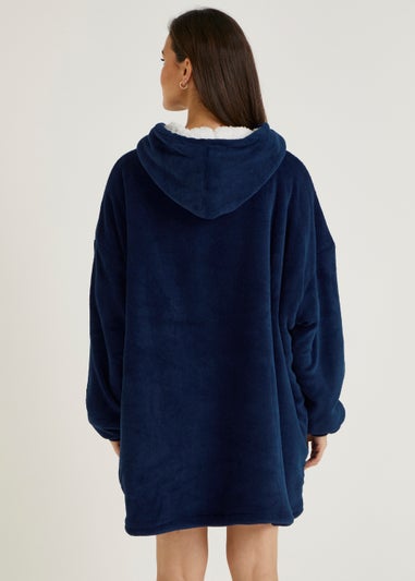 Navy Long Snuggle Hoodie (One Size)