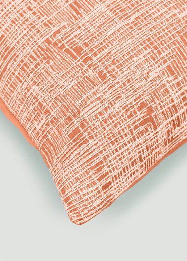 Orange Crosshatch Cushion (43cm x 43cm)
