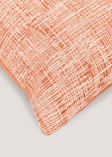 Orange Crosshatch Cushion (43cm x 43cm)