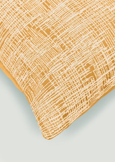 Yellow Crosshatch Cushion (43cm x 43cm)