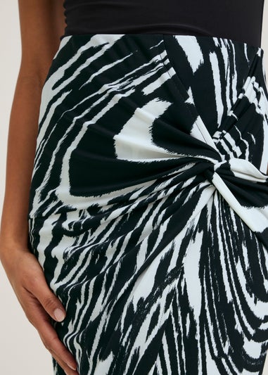 Et Vous Monochrome Jersey Midi Skirt