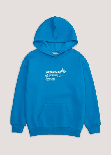 Girls Candy Couture Blue Dreamland Slogan Hoodie (9-16yrs)