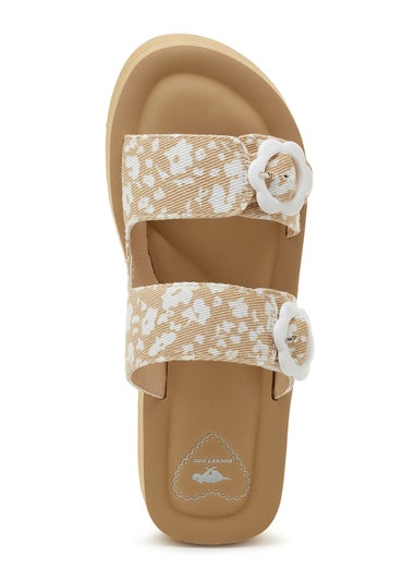 Rocket Dog Wild Lyon Nude Floral Sandals