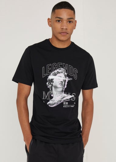 US Athletic Black Legends & Myths T-Shirt