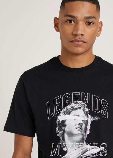 US Athletic Black Legends & Myths T-Shirt