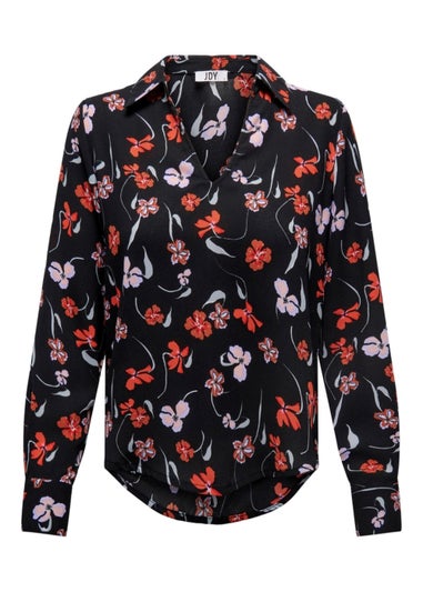 JDY Edith Black Floral Shirt