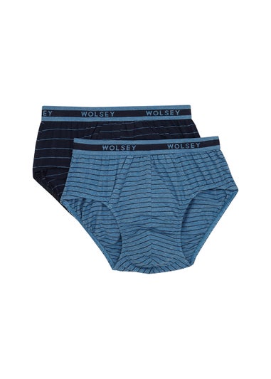 Wolsey 2 Pack Navy Briefs