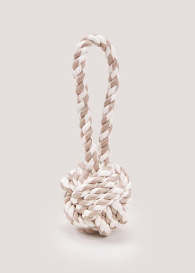 Natural Rope Knot Dog Toy (22cm x 8cm x 8cm)