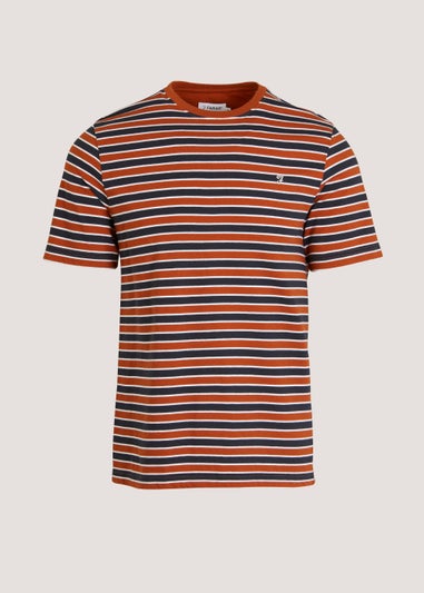 Farah Katz Orange Stripe T-Shirt