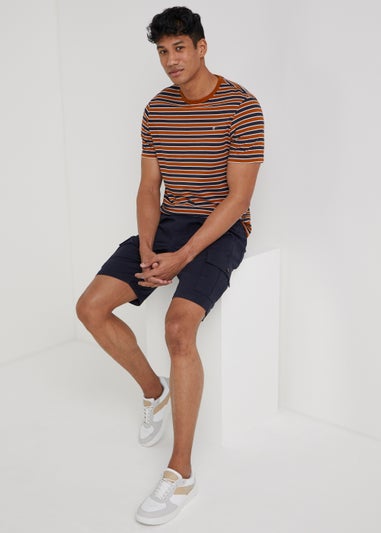 Farah Katz Orange Stripe T-Shirt