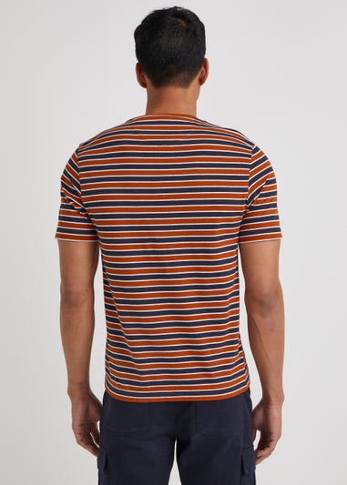 Farah Katz Orange Stripe T-Shirt