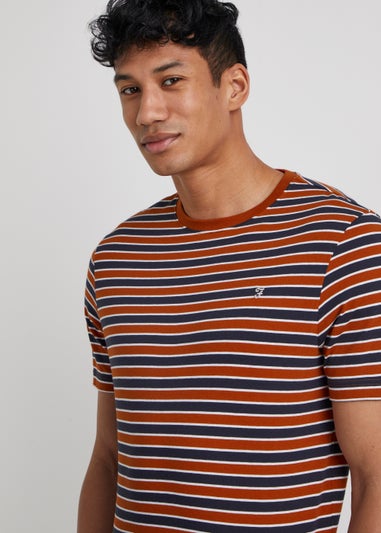 Farah Katz Orange Stripe T-Shirt