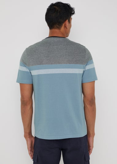 Farah Page Blue Two Tone T-Shirt