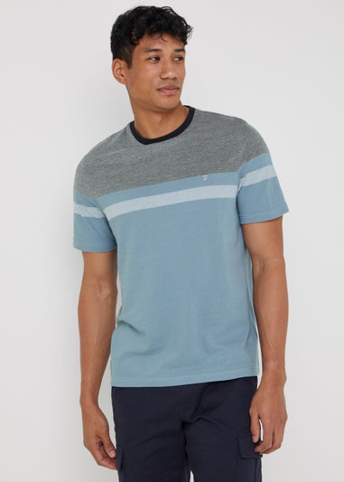 Farah Page Blue Two Tone T-Shirt