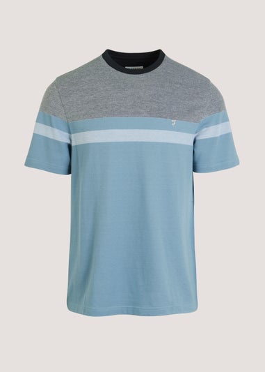 Farah Page Blue Two Tone T-Shirt