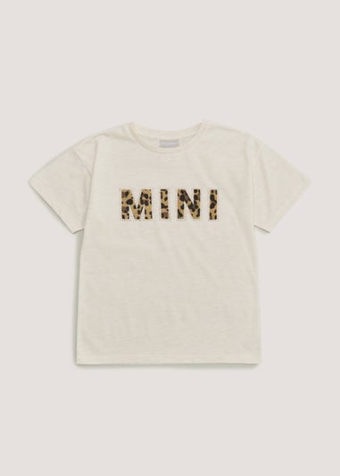 Girls Mini Me Cream T-Shirt (4-13yrs)