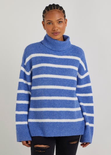 JDY Hudson Blue Stripe Jumper