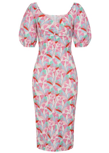 Girls on Film by Dani Dyer Multicoloured Print Midi Dress