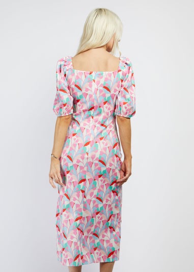 Girls on Film by Dani Dyer Multicoloured Print Midi Dress