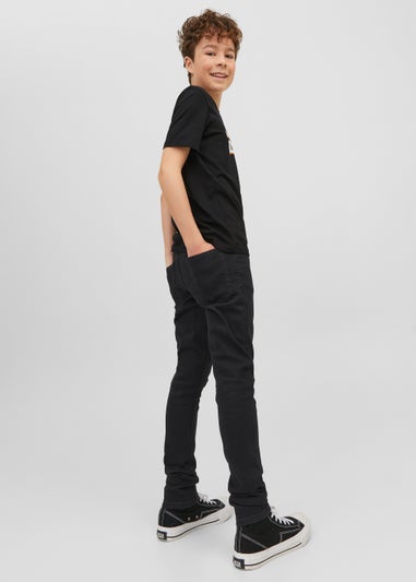 Jack & Jones Junior Black Liam Originals Skinny Fit Jeans (6-16yrs)