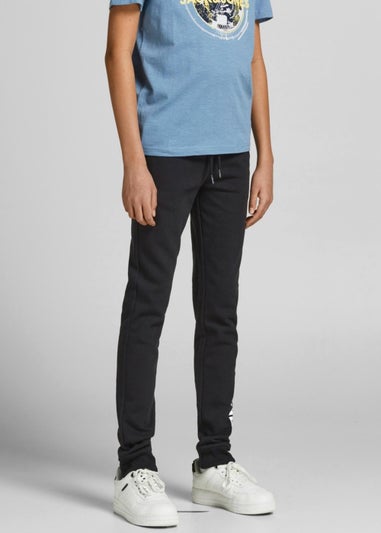 Jack & Jones Junior Black Gordon Logo Joggers (6-16yrs)