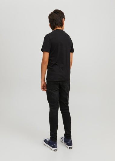 Jack & Jones Junior Black Cohunt T-Shirt (6-16yrs)