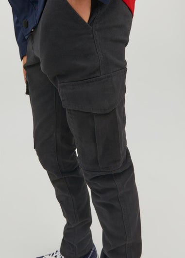 Jack & Jones Junior Black Cargo Chino Trousers (6-16yrs)