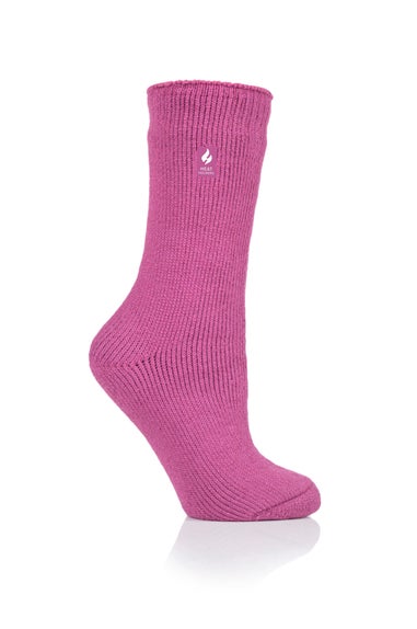 Heat Holders Original Pink Thermal Socks - Matalan