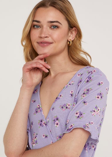 JDY Rosie Lilac Mini Dress