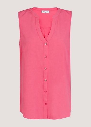 Pink Sleeveless Blouse