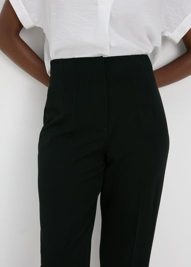 Et Vous Black Slim Fit Ankle Grazer Trousers