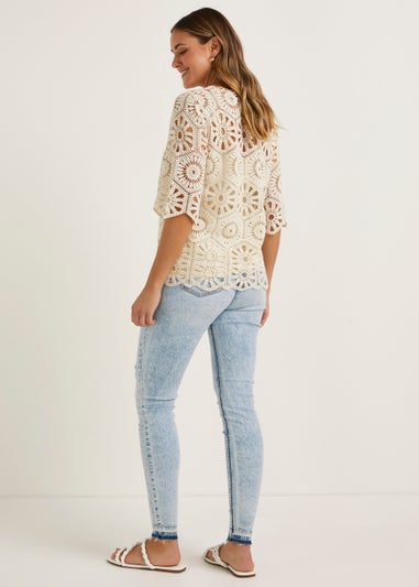 April Vintage Wash Ripped Jeans