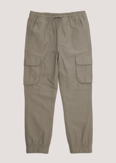 Boys Stone Cargo Trousers (4-13yrs)