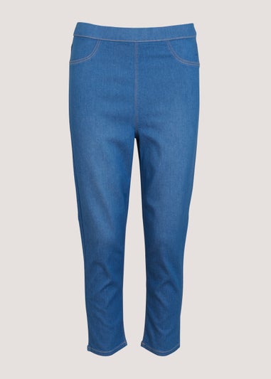 Rosie Blue Cropped Pull On Jeggings - Matalan