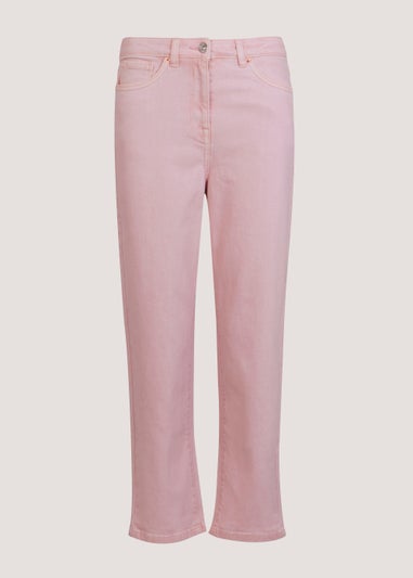 Ava Light Pink Mom Jeans